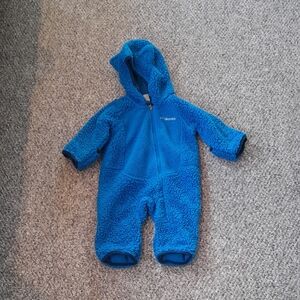 Columbia Cozy Blue Sherpa Kids One Piece